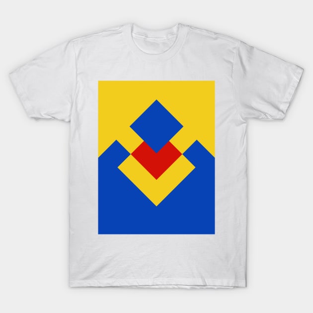 Derby County Yellow, Blue, Red 1990 Sleeve T-Shirt by Culture-Factory